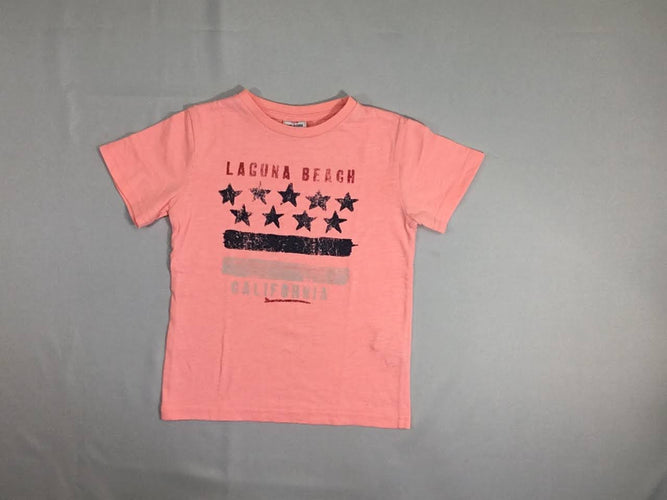 T-shirt m.c rose néon laguna beach, moins cher chez Petit Kiwi