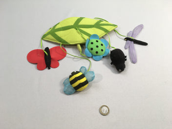 Mobile insectes textile