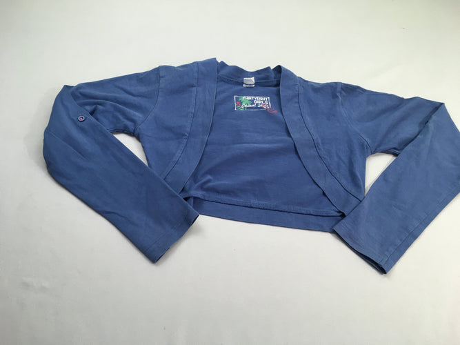 Gilet jersey court bleu, moins cher chez Petit Kiwi