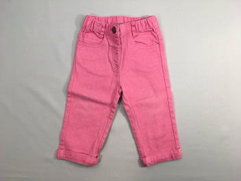 Pantalon rose pois revers