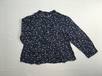 Blouse m.l bleu foncé étoiles