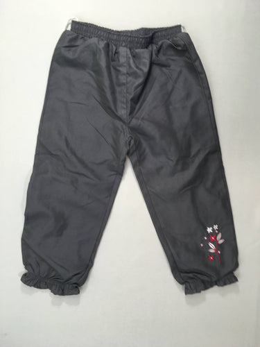 Pantalon gris taille et chevilles élastiques, moins cher chez Petit Kiwi