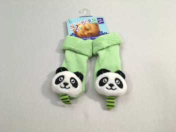 NEUF chaussettes vertes pandas, 0-6m