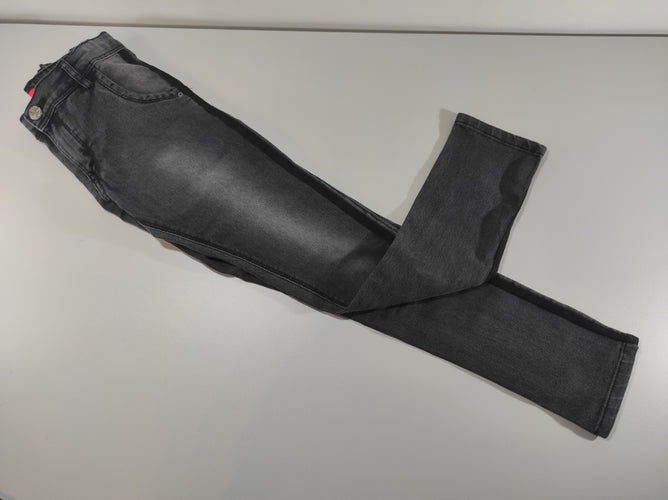 Pantalon  denim noir, moins cher chez Petit Kiwi