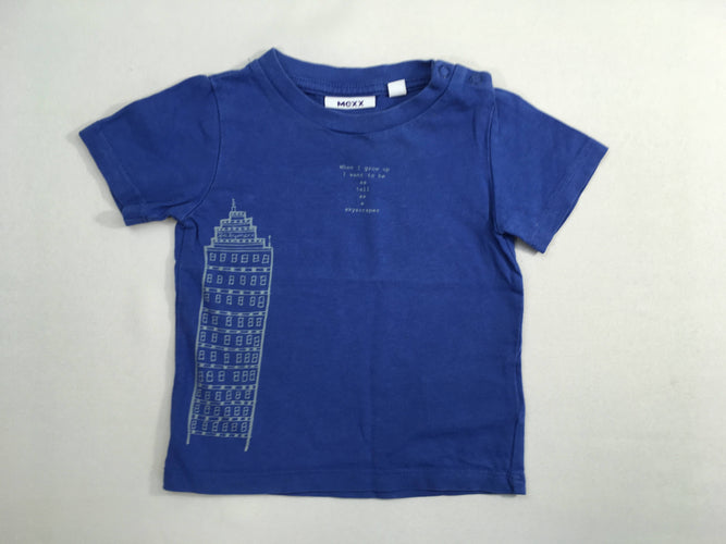 T-shirt m.c bleu tour, moins cher chez Petit Kiwi