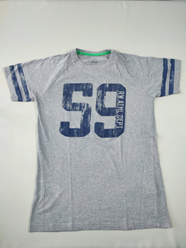 T-shirt m.c gris flammé "59", moins cher chez Petit Kiwi