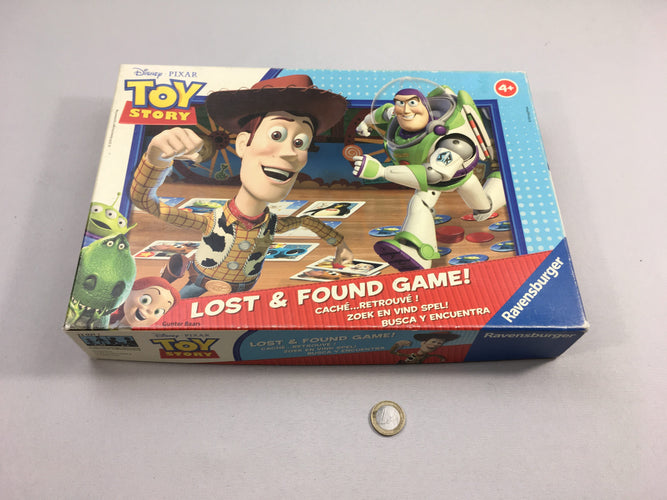 Caché & Retrouvé Toy Stor.y + 4a Complet-Boîte décolorée/usée, moins cher chez Petit Kiwi