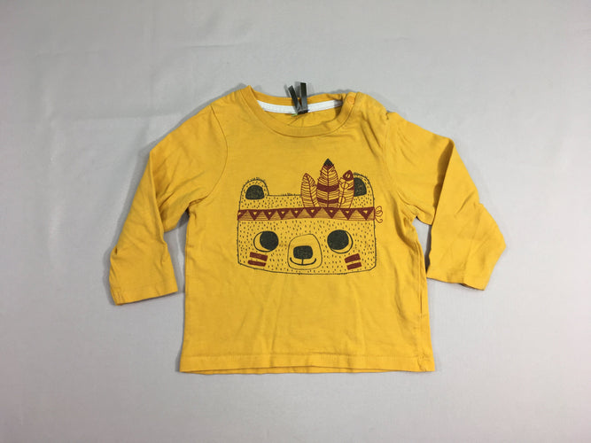 T-shirt m.l jaune panda, moins cher chez Petit Kiwi