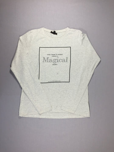 T-shirt m.l gris clair flammé "Magical" - petites taches, moins cher chez Petit Kiwi
