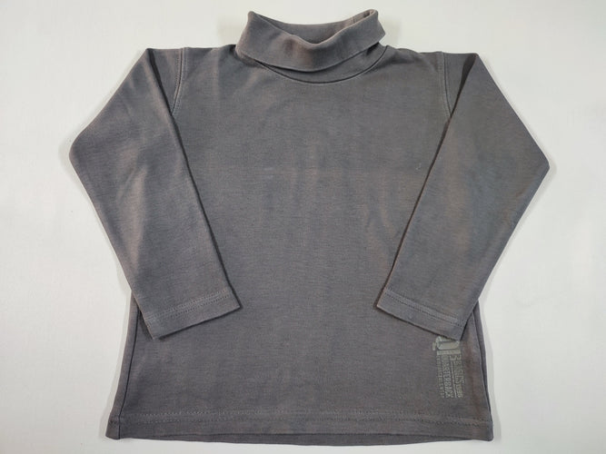 T-shirt m.l col roulé gris foncé "Q Basics quater back", moins cher chez Petit Kiwi