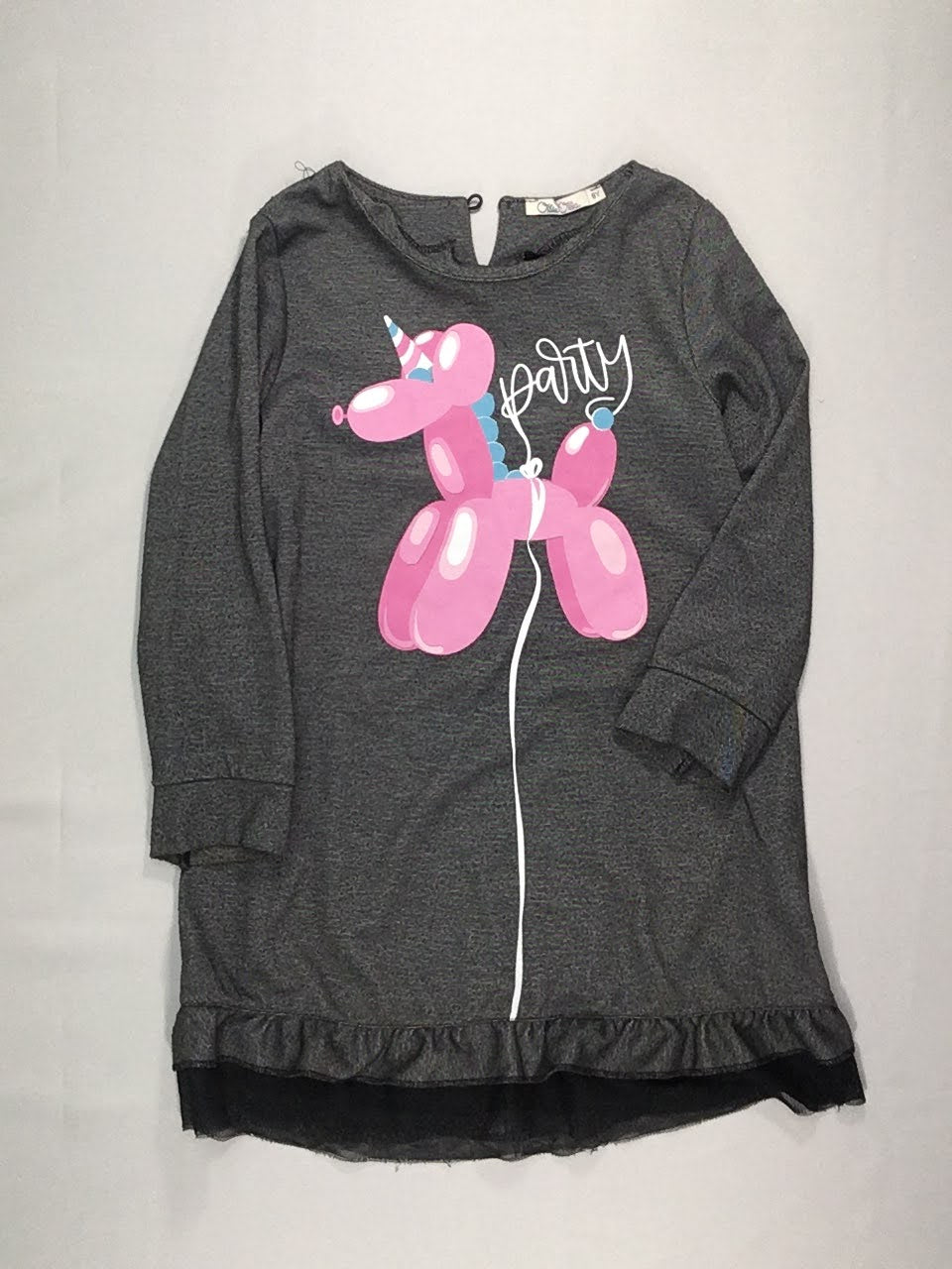 Robe m.l molleton grix foncé ballon chien