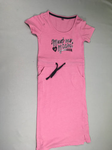 Robe m.c jersey rose Miam, moins cher chez Petit Kiwi