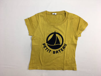 T-shirt m.c jaune bateau, un peu bouloché
