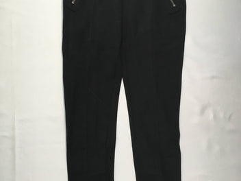 Pantalon molleton noir poche zipée