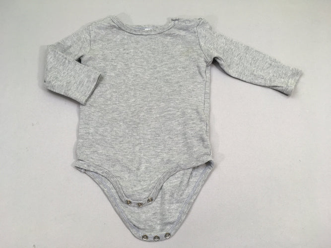 Body m.l gris chiné, moins cher chez Petit Kiwi