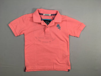 Polo m.c saumon néon