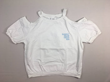 T-shirt m.c court blanc épaules dénudées sunset