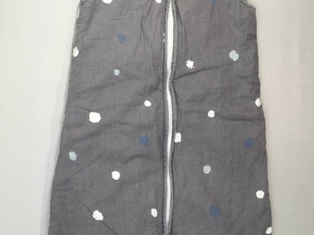 Sac de couchage s.m gris pois blanc-gris-bleu 70cm