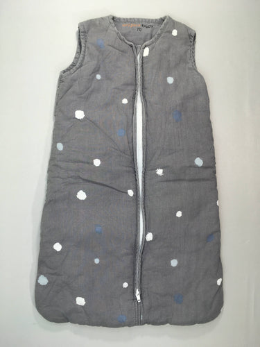 Sac de couchage s.m gris pois blanc-gris-bleu 70cm, moins cher chez Petit Kiwi