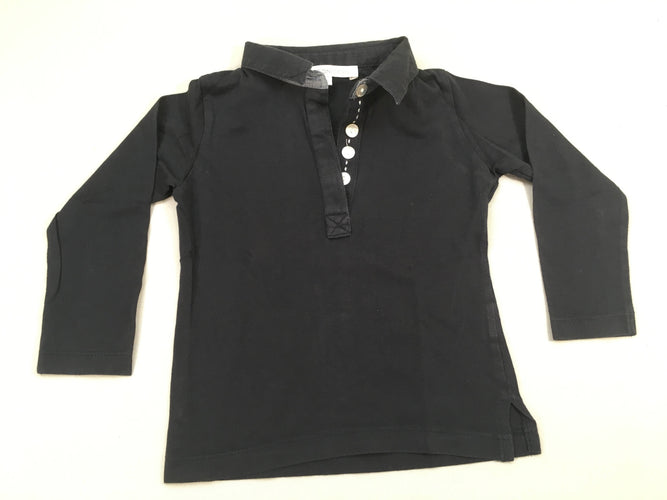 Polo m.l jersey bleu foncé, moins cher chez Petit Kiwi