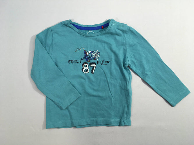 T-shirt m.l bleu 87, moins cher chez Petit Kiwi