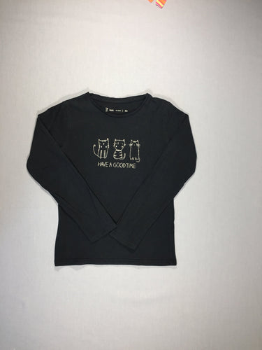 T-shirt m.l noir - 3 chats argentés, moins cher chez Petit Kiwi