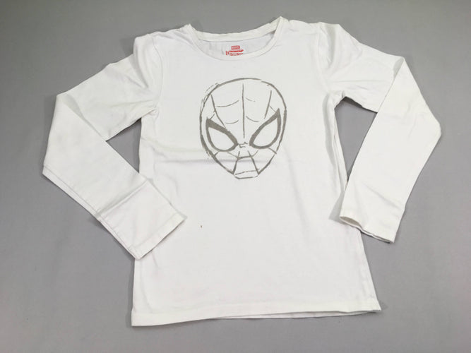 T-shirt m.l blanc Spiderman, moins cher chez Petit Kiwi