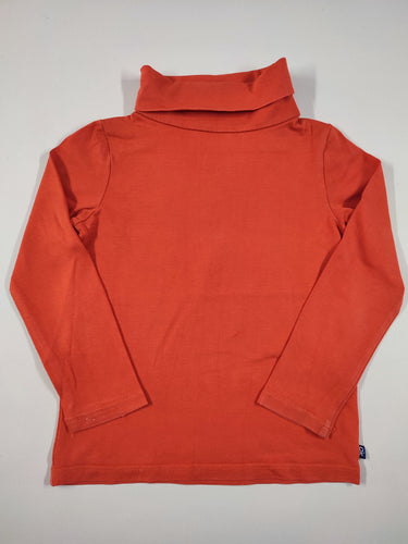 T-shirt m.l col roulé orange, moins cher chez Petit Kiwi