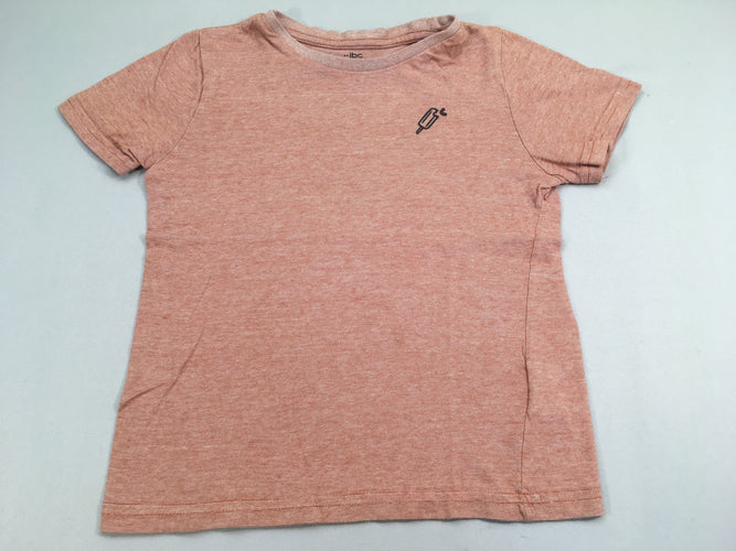 T-shirt m.c orange rayé glace, moins cher chez Petit Kiwi