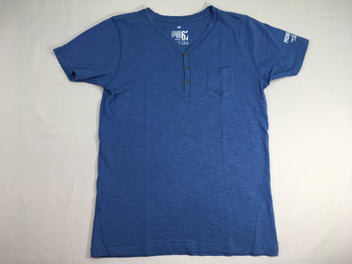 T-shirt m.c bleu poche