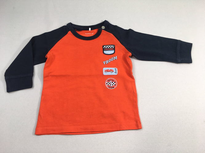 T-shirt m.l orange Vroom, moins cher chez Petit Kiwi