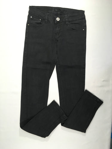 Jeans noir taille basse, moins cher chez Petit Kiwi