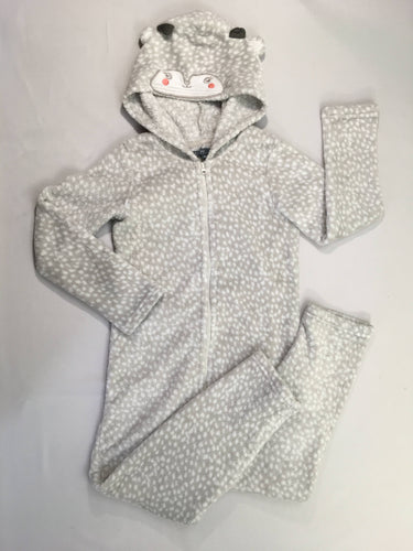 Surpyjama gris.motifs points blancs, moins cher chez Petit Kiwi