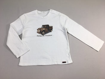 T-shirt m.l blanc camion