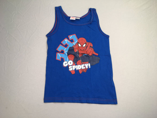 Chemisette s.m bleue Spiderman, moins cher chez Petit Kiwi