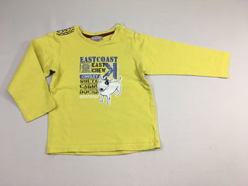 T-shirt m.l jaune chien