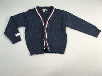 Gilet bleu chiné