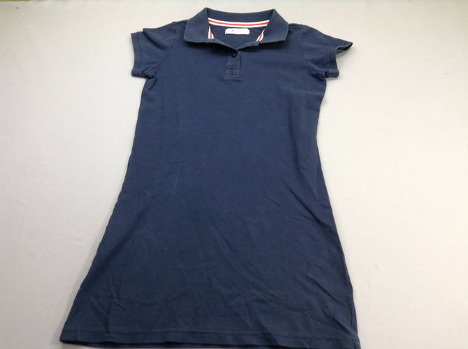 Robe m.c bleu marine Coton piqué, moins cher chez Petit Kiwi