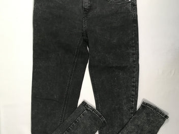 Jeans gris chiné