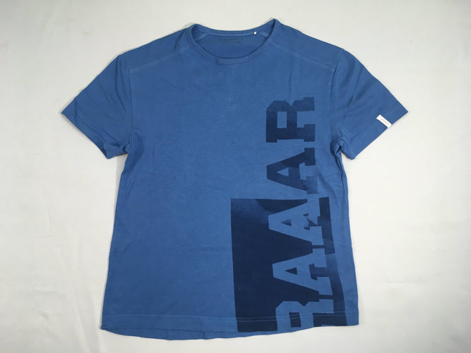 T-shirt m.c bleu RAAR, légèrement bouloché, moins cher chez Petit Kiwi