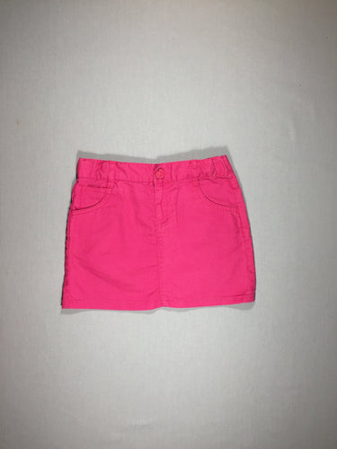 Jupe rose - style jean - taille élastique, moins cher chez Petit Kiwi