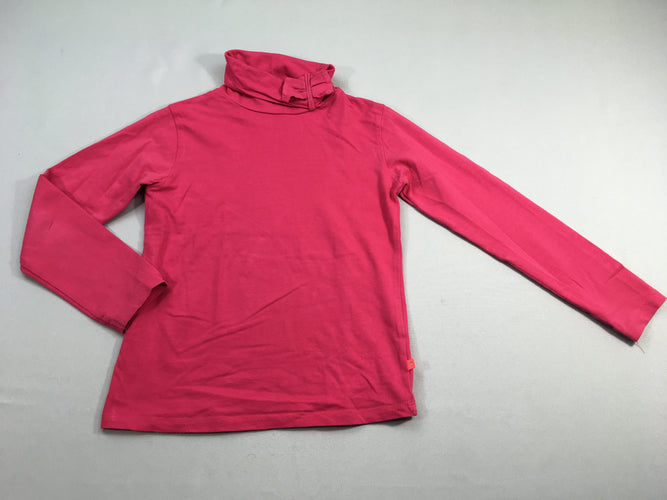 T-shirt m.l col roulé rose vif noeud, moins cher chez Petit Kiwi