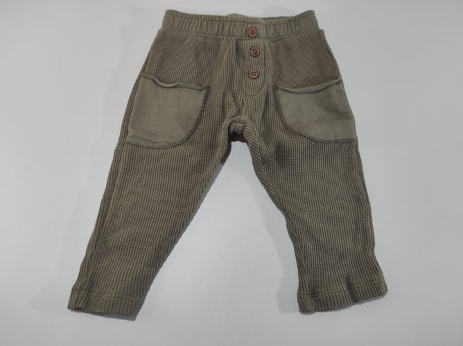 Pantalon kaki texturé, moins cher chez Petit Kiwi