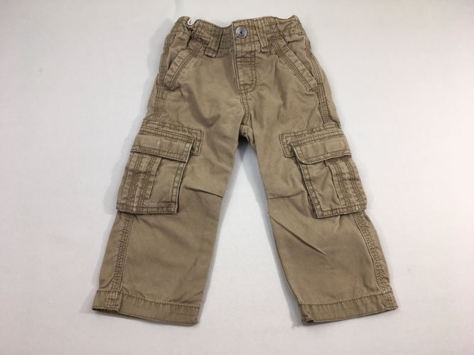 Pantalon cargo brun, moins cher chez Petit Kiwi