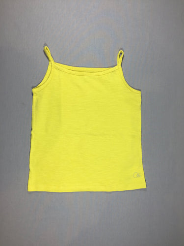 T-shirt s.m fines bretelles jaune flammé, moins cher chez Petit Kiwi