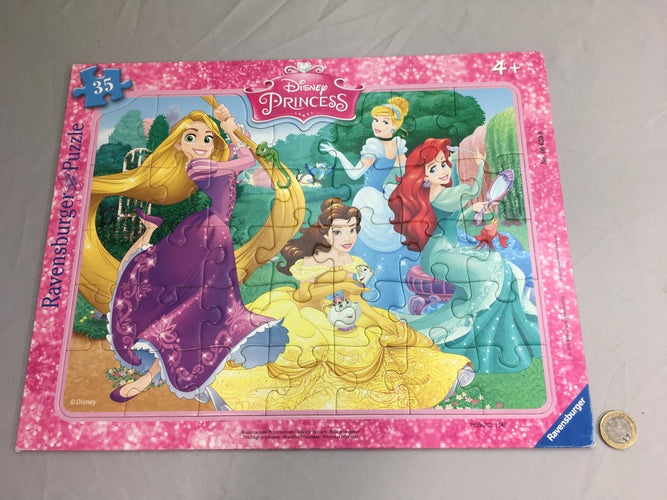 Planche puzzle cartonnée Princess 37-29cm +4a, moins cher chez Petit Kiwi