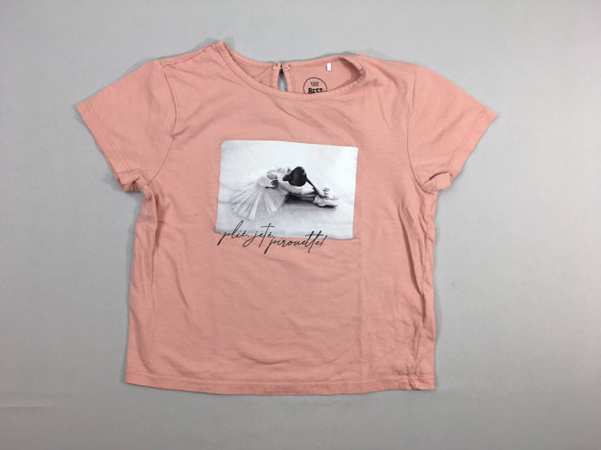 T-shirt m.c rose danse, moins cher chez Petit Kiwi