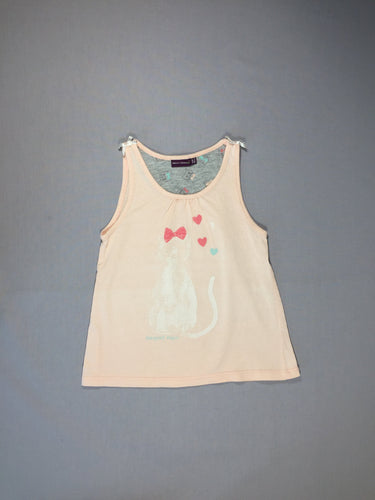 T-shirt s.m rose- chat et noeuds aux épaules, moins cher chez Petit Kiwi