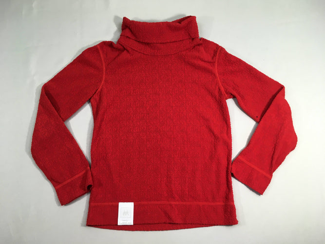 Sous-vêtement thermique t-shirt m.l col roulé rouge Wedze, moins cher chez Petit Kiwi