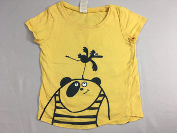T-shirt m.c jaune oiseau-panda